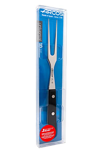 Arcos Serie Universal, Tenedor para Trinchar, Hoja de Acero Inoxidable Nitrum 160 mm, Mango de Polioximetileno, POM Color Negro