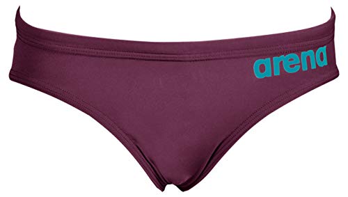 ARENA Bañador Slip B Pwsk R-EVO, Hombre, Red Wine, 6-7