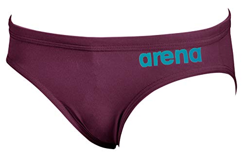 ARENA Bañador Slip B Pwsk R-EVO, Hombre, Red Wine, 6-7