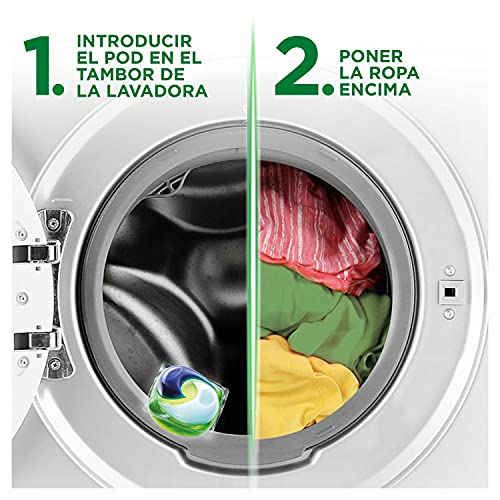 Ariel Pods Detergente Lavadora Cápsulas 108 Lavados (2 x 54), Color y Brillo