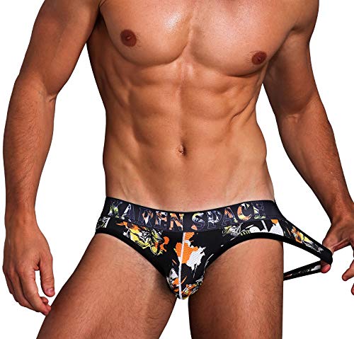 Arjen Kroos Jockstrap Suspensorio Sexy Tanga para Hombre Slips Ropa Interior Impreso Thong lencería Deporte