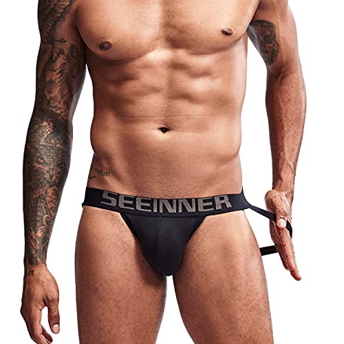 Arjen Kroos Sexy Jockstraps para Hombre Slips Tangas Deportivo Suspensorios para Hombre Algodón Transpirable Ropa Interior Calzoncillos