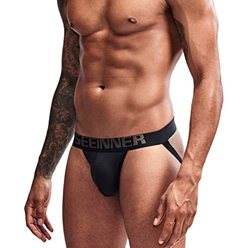 Arjen Kroos Sexy Jockstraps para Hombre Slips Tangas Deportivo Suspensorios para Hombre Algodón Transpirable Ropa Interior Calzoncillos