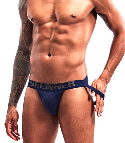 Arjen Kroos Sexy Jockstraps para Hombre Slips Tangas Deportivo Suspensorios para Hombre Algodón Transpirable Ropa Interior Calzoncillos
