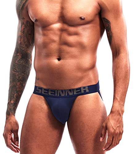 Arjen Kroos Sexy Jockstraps para Hombre Slips Tangas Deportivo Suspensorios para Hombre Algodón Transpirable Ropa Interior Calzoncillos