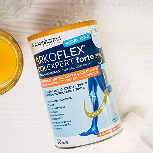 Arkopharma Arkoflex Dolexpert Forte Colágeno Hidrolizado, Bote 390 gr, Abordaje 360º del Sistema Locomotor, Buen Funcionamiento de Articulaciones, Huesos, Cartílagos, Músculos y Tendones