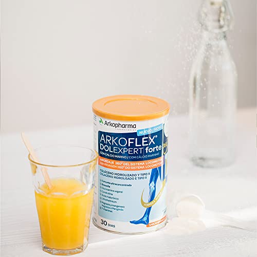 Arkopharma Arkoflex Dolexpert Forte Colágeno Hidrolizado, Bote 390 gr, Abordaje 360º del Sistema Locomotor, Buen Funcionamiento de Articulaciones, Huesos, Cartílagos, Músculos y Tendones