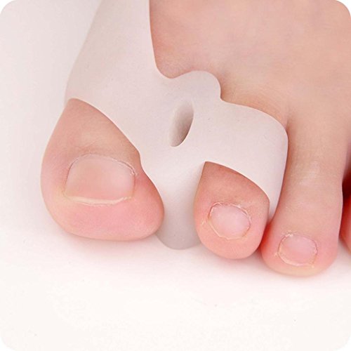 Arpoador silicona Gel Ortesis de pie separador de dedos ortopédico para juanetes