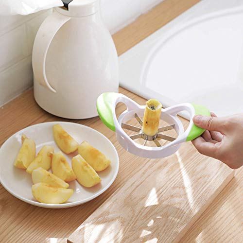 ARSUK Manzana Corer Rebanadora Divisor Cortador Policía y Manzana Corer Agente de Mudanzas, 8 Inoxidable Acero Cuchillas y Fácil Uso