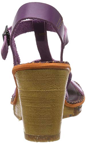 Art Amsterdam, Sandalias con Correa de Tobillo Mujer, Morado (Violet), 36 EU
