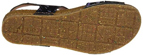 Art Creta, Sandalias con Punta Abierta Mujer, Negro (Black Chaos), 38 EU