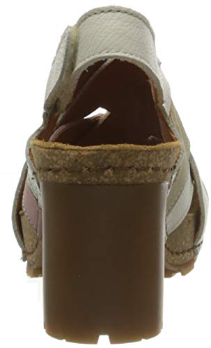 Art Soho, Sandalia con talón Mujer, White Antique, 40 EU
