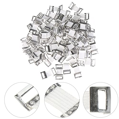 Artibetter 100 Piezas de Clips de Vendaje Elástico Clips de Vendaje de Aluminio de Reemplazo Clips de Vendaje para Varios Tipos de Vendajes
