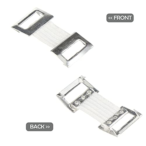 Artibetter 100 Piezas de Clips de Vendaje Elástico Clips de Vendaje de Aluminio de Reemplazo Clips de Vendaje para Varios Tipos de Vendajes