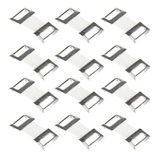 Artibetter 100 Piezas de Clips de Vendaje Elástico Clips de Vendaje de Aluminio de Reemplazo Clips de Vendaje para Varios Tipos de Vendajes