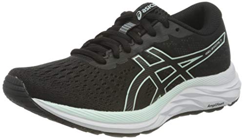 Asics Gel-Excite 7, Sneaker Mujer, Negro/Bio Mint, 37 EU