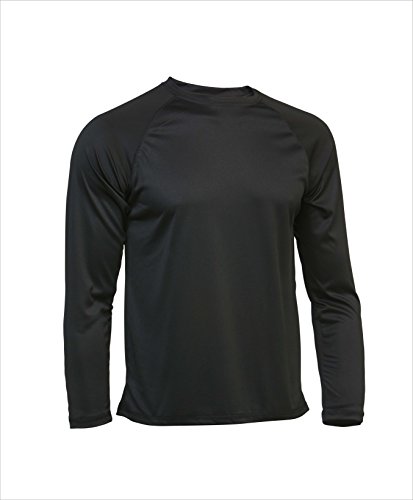Asioka 300/14 Camiseta Deportiva de Manga Larga, Unisex Adulto, Negro, M