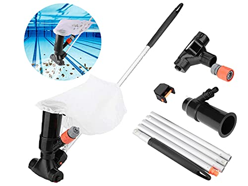 Aspirador Piscina Manual, Limpiafondos Piscina Hidraulico, Aspirador Piscina Portatil, Esquimer para Piscinas Pequeña Easy Vacuum Limpia Fondo Kit Limpieza Piscina Elevada