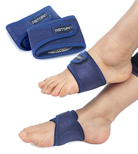 Astorn Soporte para Arco del Pie para Alivio De Dolores De Mujer & Hombre Paquete de 2 | Bandas con Cojines De Gel De Confort Y Soporte De Compresión para Arco De Pie