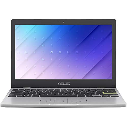 ASUS E210MA-GJ003R - Portátil 11.6" HD (Celeron N4020, 4GB RAM, 64GB eMMC, UHD Graphics 605, Windows 10 Pro) Blanco Sueño - Teclado QWERTY español