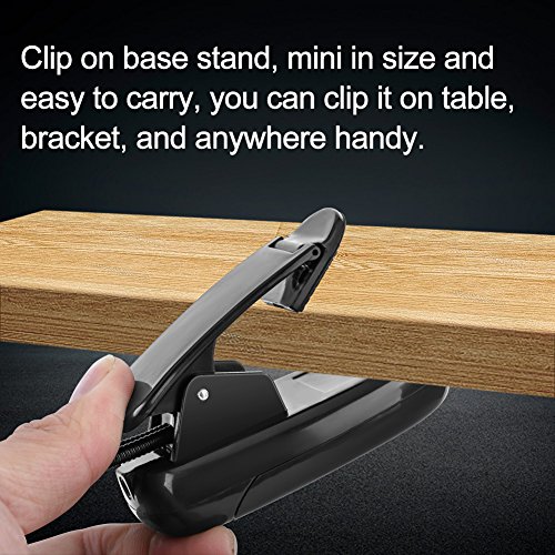 Atril de música Luz con clip de luz Luces de lectura Lámpara de escritorio USB LED Luz de libro recargable Mini luz Lámpara de abrazadera de cuello de cisne flexible de 360 ​​° para cama(6 cuentas)