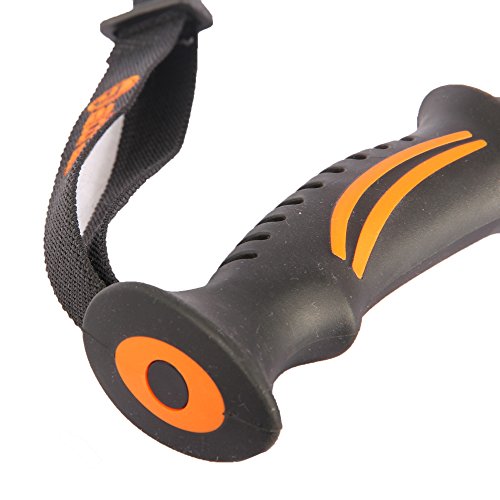 ATTRAC Bastones de esquí a Longitud Fija - Palos con Tubo de Aluminio de 18 mm - Agarre de Goma Antideslizante y Correas ultraligeras - Talla a Elegir + PDF Workout (130 cm)