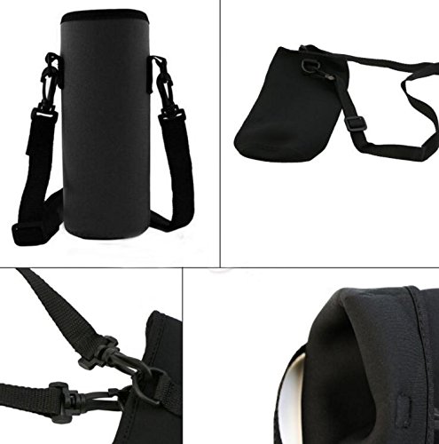 Auntwhale Bolso Aislado de la Cubierta del Portador de la Botella de Agua 1000ML Bolso de la Bolsa de la Bolsa de la Correa del sostenedor Camping Deportes al Aire Libre (1 PC)