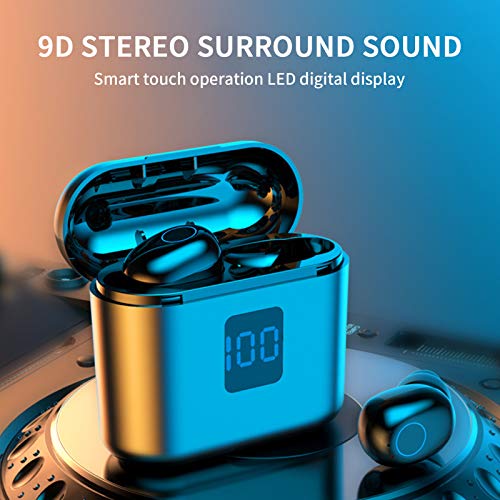 Auriculares, Auriculares de Alta Definición, para Escuchar Música Auriculares con Pantalla Digital Auriculares con Control Táctil