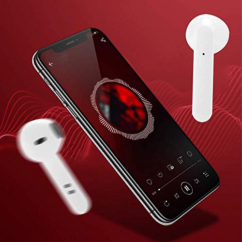 Auriculares inalámbricos Deep Bass Stero Sound Mini Auriculares internos compatibles con codificación de Audio AAC HD Sonido Premium para Trabajo / Deportes / conducción(Binaural White)