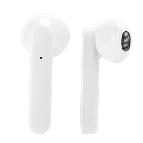 Auriculares inalámbricos Deep Bass Stero Sound Mini Auriculares internos compatibles con codificación de Audio AAC HD Sonido Premium para Trabajo / Deportes / conducción(Binaural White)