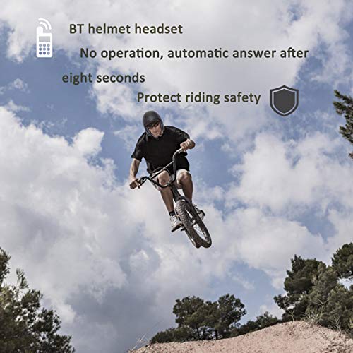 Auriculares Motocicleta Cascos Bluetooth 5.0 Inalámbricos, Auriculares EDR,con micrófono,Altavoz Impermeable para Casco de Motocicleta para Montar/Esquiar (Manos Libres/Respuesta automática/GPS)