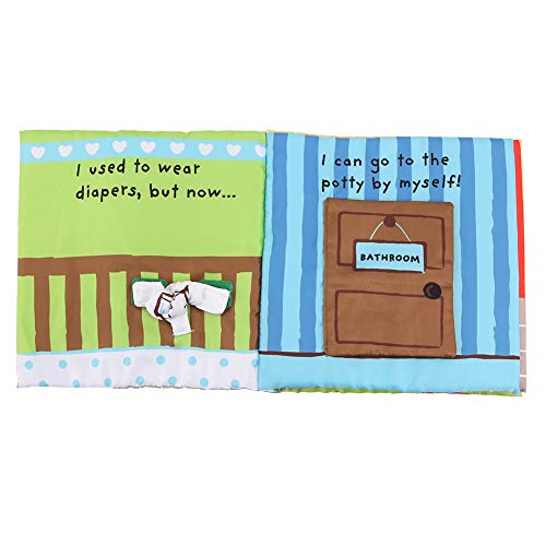 Ausla Libro de Tela Educativo para Niños, Lavable + Reutilizable + Liviano para Estimular Habilidades Cognitivas + Lenguaje Tempranas para Bebé Mayores de 12 Meses, 18 x 18 cm (01)