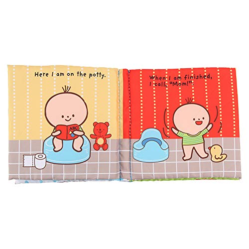 Ausla Libro de Tela Educativo para Niños, Lavable + Reutilizable + Liviano para Estimular Habilidades Cognitivas + Lenguaje Tempranas para Bebé Mayores de 12 Meses, 18 x 18 cm (01)