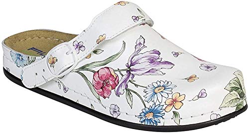 AWC – Zuecos de trabajo verdes, Reino Unido, color Blanco, talla 38 EU