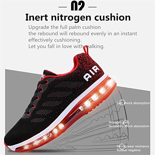 Axcone Zapatillas Hombres Mujer Deporte Running Zapatos para Correr Gimnasio Sneakers Deportivas Padel Transpirables Casual 833 BU 46EU