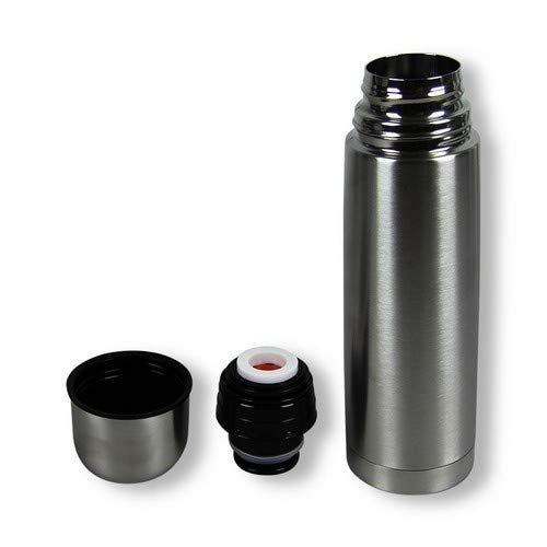 axentia Termo para Bebidas, Acero Inoxidable, Plata, 6.5 cm