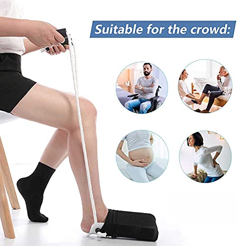 Ayuda para ponerse calcetines, pantalones y medias, ayuda para ponerse calcetines después de cirugía de cadera, ayuda para calzar medias para personas mayores y personas con movilidad reducida