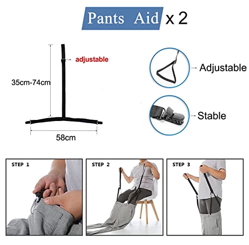 Ayuda para ponerse calcetines, pantalones y medias, ayuda para ponerse calcetines después de cirugía de cadera, ayuda para calzar medias para personas mayores y personas con movilidad reducida