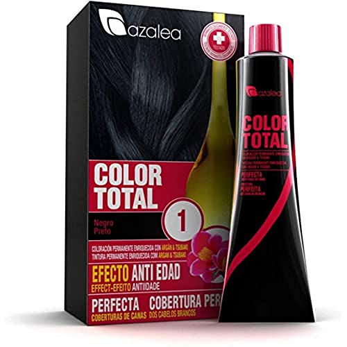 Azalea Total Tinte Capilar Permanente, Color Negro - 224 gr
