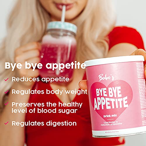 Babe’s Bye Bye Appetite Mezcla para bebida | Mezcla de hierbas naturales y orgánicas para bajar el apetito | Apta para veganos y vegetarianos