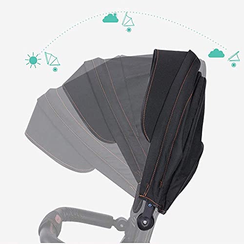 Baby Trike Triciclo, asiento ajustable y luces dinámicas de colores musicales, y un empujador desmontable toldos grandes, ruedas bloqueables, canasta grande (Color: Rojo) (Color: Gris) s para 1 Happy