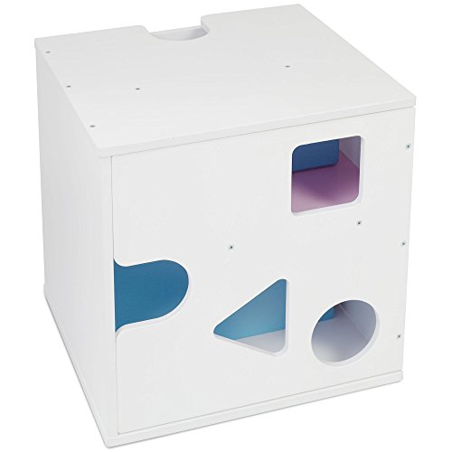 babybay Babycube - Cubo para sentarse/jugar, color blanco