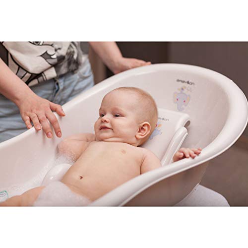 BABYLON asiento bañera bebe Aqua Grand hamaca bañera bebe silla bañera bebe adaptador bañera bebe gris