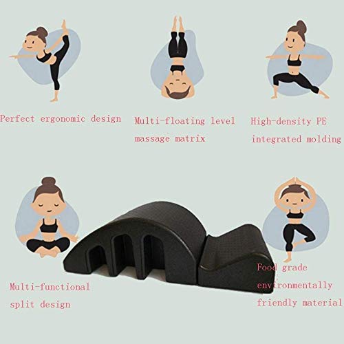 Back stretching massage support Pilates Yoga Pilates Spine cama de masaje, Corrección de Pilates Tabla cifosis aparatos de ejercicios de Pilates Pilates curvo cama deformidad cervical de espuma Correc