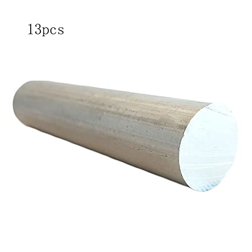 BAIWANLIN Varilla de Aluminio sólida 6061 Barra Torno Redonda Varilla aleación,Herramienta Laboratorio Electrónica Decoración Longitud500mm,5mm（13pcs）