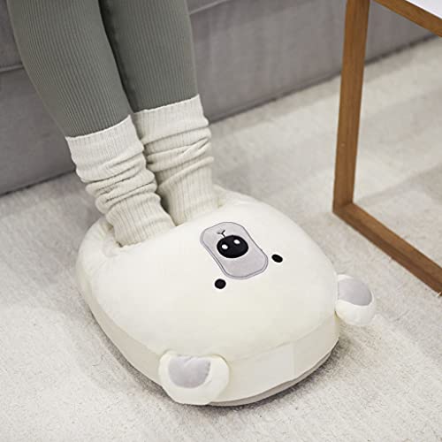 Balvi Calienta pies Polar Color Blanco Mantén Calientes Tus pies Superficie Suave y cómoda con diseño