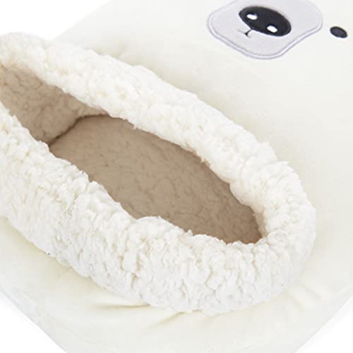 Balvi Calienta pies Polar Color Blanco Mantén Calientes Tus pies Superficie Suave y cómoda con diseño