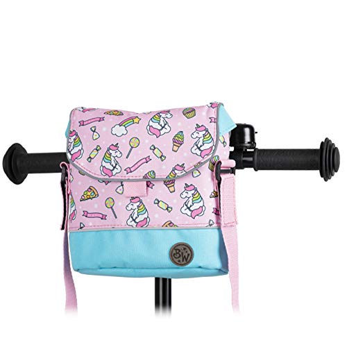 BambinIWelt Bolsa para manillar de bicicleta Puky para Woom bicicleta scooter bicicleta para niños impermeable con correa para el hombro