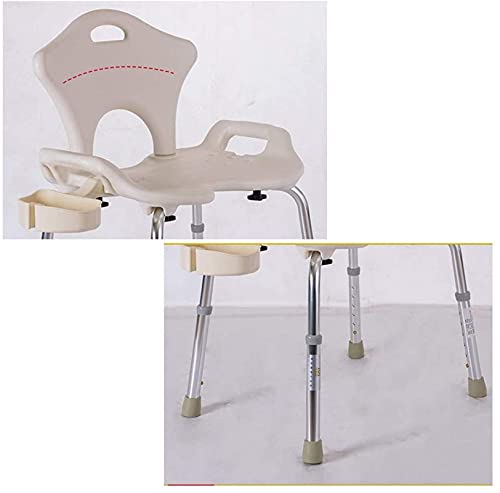 Banco de transferencia de asiento acolchado médico, Taburete de ducha Silla de ducha Silla de ducha para ancianos, Baño Taburete de baño antideslizante con hebilla de ducha y respaldo Silla de ducha