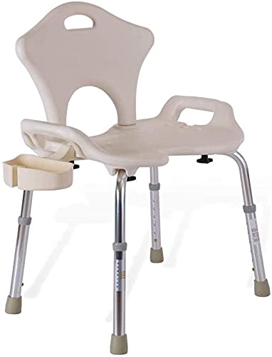 Banco de transferencia de asiento acolchado médico, Taburete de ducha Silla de ducha Silla de ducha para ancianos, Baño Taburete de baño antideslizante con hebilla de ducha y respaldo Silla de ducha